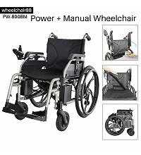手動電動切り替え式車椅子　FOLDAWHEEL  PW-800AX