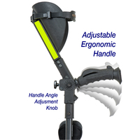 ロフストランドクラッチ(左)　膝置き、LEDライト搭載　折り畳み可　持ち手角度調整機能