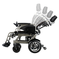 最安電動車椅子　電動と介助切替できる車いす　アルミ構造でリクライニング型PW-777PL