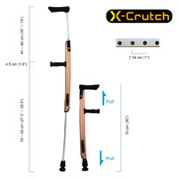 X-Crutch　(エックスクラッチ)　伸縮式松葉杖